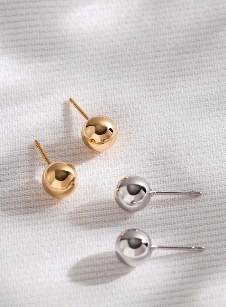 Medium Ball Earring