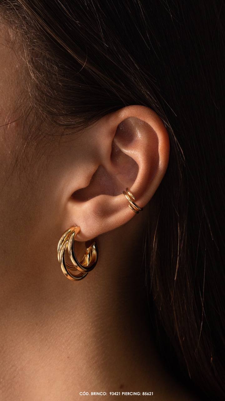 Triple Hoop Earring