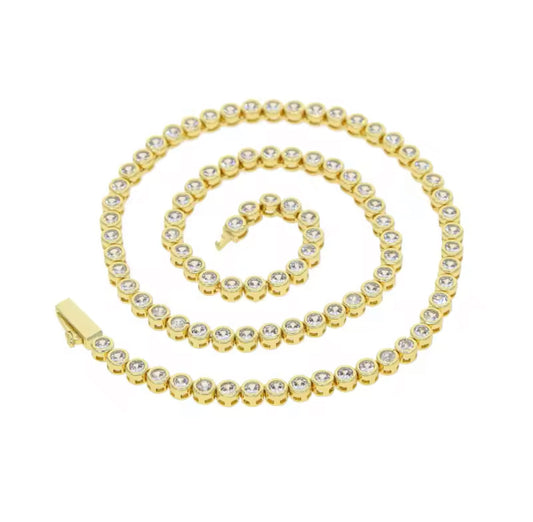 Riviera choker in zirconia with invisible setting