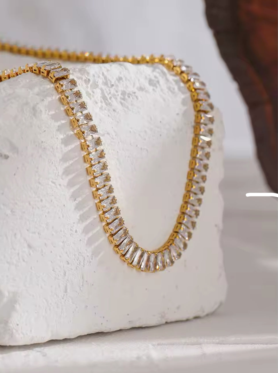 Riviera Baguette Necklace