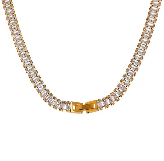 Riviera Baguette Necklace