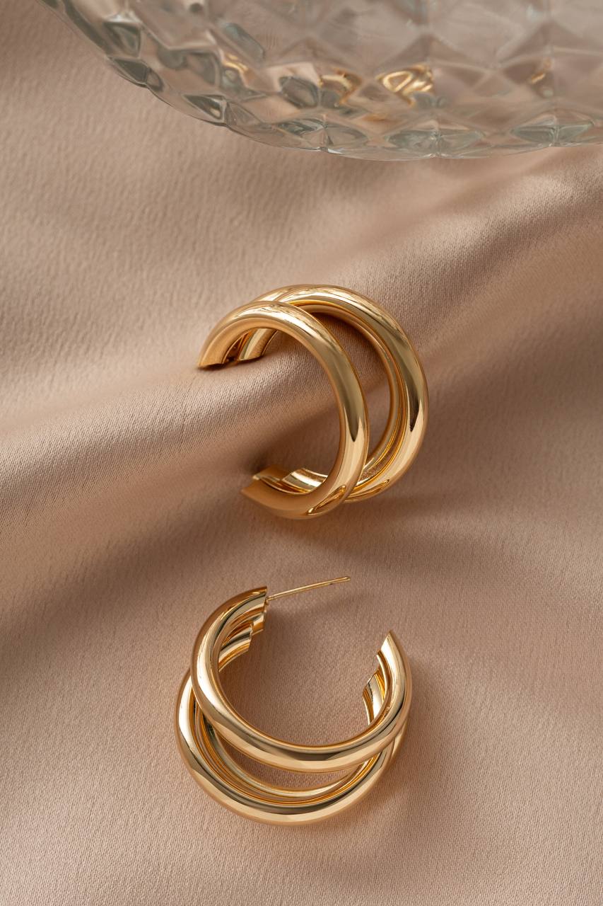 Triple Hoop Earring