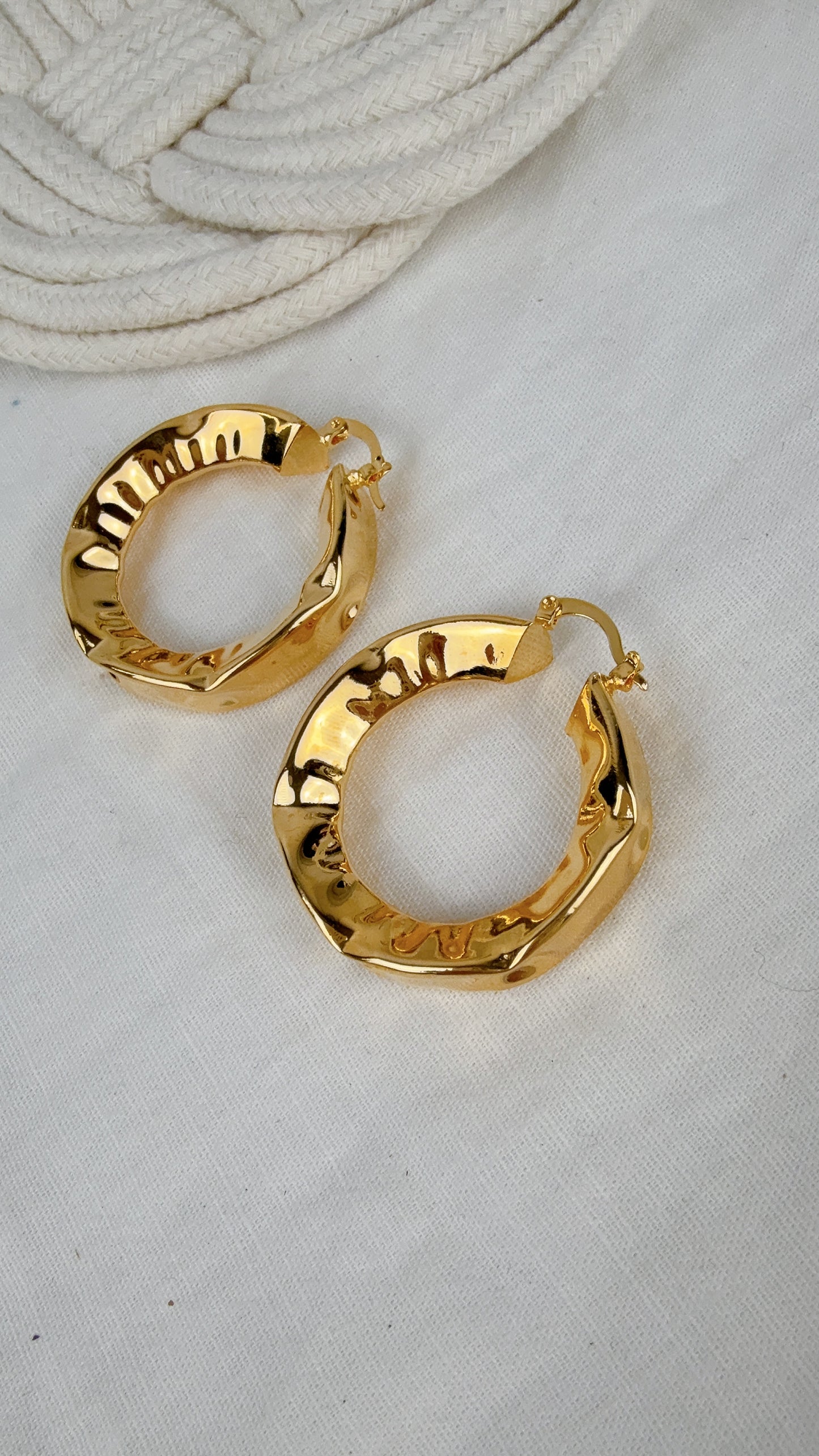 Celine organic hoop earring